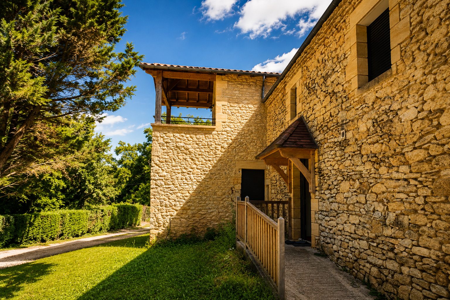 Une belle bâtisse en Pierre vous accueil aux Oies du Perigord noir
